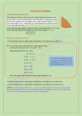 Pythagoras Theorem & Pythagorean Triples | Exercises Mathematics ...