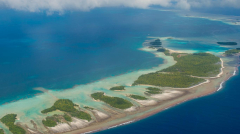 Blue Lagoon Tuamotus Aerial