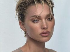 Elsa Hosk wows in plunging dress with shock hair transformation ...