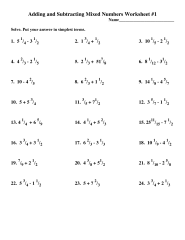 11 Bests of Adding Mixed Fractions Worksheets 4th Grade - Adding