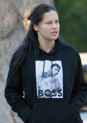 Adriana Lima looks unrecognizable with makeup-free face and sweats ...