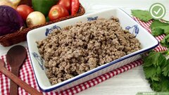 Ground meat (Yoders Beef Chunks)