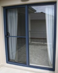 Aluminium Sliding Door (Aluminium Sliding Door - 2400MM White - Left Hand Slide andamp; Right Hand Fixed)