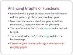 SOLUTION: 1.5 analyzing graphs of functions - Studypool ...