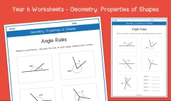 Year 6 | Angle Rules Worksheets | KS2 Geometry: Properties of ...