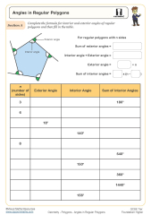 Angles in Regular Polygons Worksheet | able Maths Worksheets