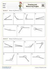 Types of Angles (Acute, Obtuse, Right) | Geometry worksheets