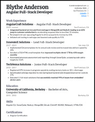 11-Stack Developer Resume Examples   Complete Guide