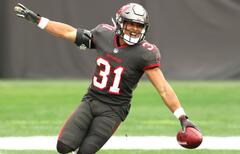 Antoine Winfield Jr. Tampa Bay Buccaneers Unsigned Fumble Recovery Celebration Photograph