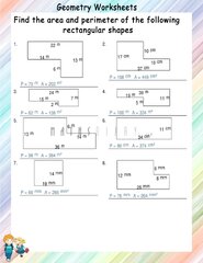 Area and perimeter of irregular shapes worksheets - Math Worksheets