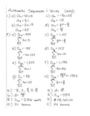 Arithmetic Sequence Worksheets - Worksheets Library