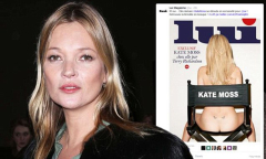 Kate Moss poses naked for Terry Richardson on Lui magazine cover ...