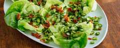 Recipes - Asparagus Salad with Bacon and Butter Lettuce - Applegate