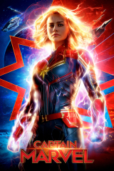 Captain Marvel Teaser (Captain Marvel) (Marvel Capitana One Sheet Multicolor)