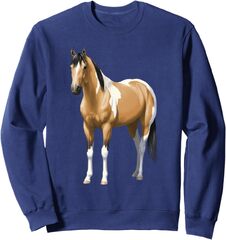 Buttermilk Buckskin Pinto Quarter Horse Paint Horse Sweatshirt (Buckskin Quarter Horse)