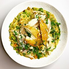 Roast Chicken Orzo with Fennel, Lemon and Parmesan