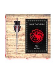 House Targaryen (Game of Thrones Targaryen Banner Pint Glass 4 Pack)