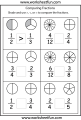 4 Math Worksheets Third Grade 3 Fractions and Decimals ...