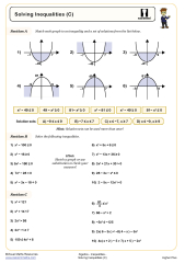 Pre-Algebra Worksheets | Inequalities Worksheets - Worksheets Library