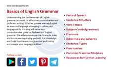 Mastering the Basics of English Grammar: A Comprehensive Guide ...