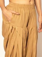 Free People Harem Pants (Beige Rayon Salwar)