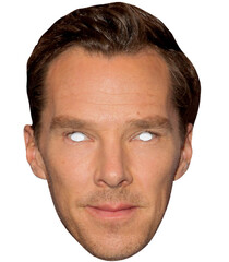 Benedict Cumberbatch Single 2D Card Party Fancy Dress Mask (Benedict Cumberbatch)