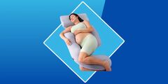 Momcozy Pregnancy Pillow Original Detachable G Shaped Pro Maternity Pillow with Flexible Belly Wedge Pillow