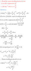 Binomial Theorem Solutions Inter second year Maths - MATHS GLOW