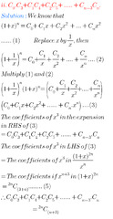 Binomial Theorem Solutions Inter second year Maths - MATHS GLOW