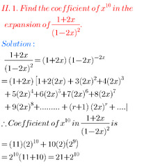 Binomial Theorem Solutions Inter second year Maths - MATHS GLOW