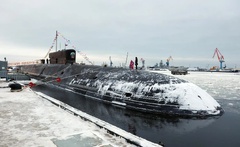 Russian nuclear submarine (Russian submarine Generalissimus Suvorov)