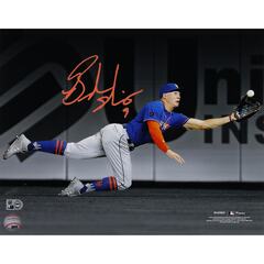 Brandon Nimmo New York Mets Autographed 11" x 14" Diving Catch Photograph