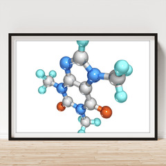 Caffeine Drug Molecule by Science Photo Library - Science ...