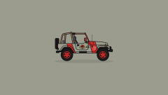 Jeep (jurassic jeep drawing) (Jeep CJ)