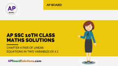 AP SSC 10th Class Maths Solutions Chapter 4 Pair of Linear Equations in Two Variables