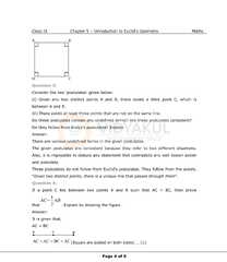 Class 9th Math Introduction to Euclid's Geometry NCERT Solution ...