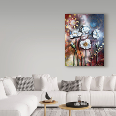 Cherie Roe Dirksen 'White Poppies 4' - Blue - Bed Bath ...