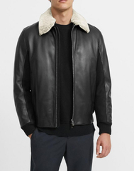 Jacket Moose Knuckles Men's (Theory shearling zip-fastening jacket)