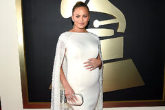 Chrissy Teigen's Pregnancy Style: See Baby Bump Pics | The Daily Dish