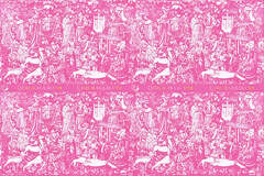 Medieval Pink Wrapping Paper Design – Chateau de Lalande