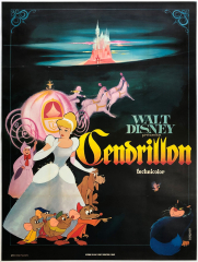 Original 1960s Cinderella French Grande Affiche film movie ...