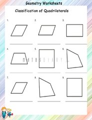 Types of Quadrilaterals worksheets - Math Worksheets - MathsDiary