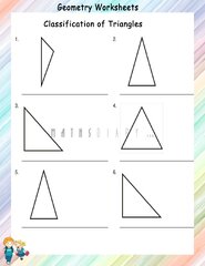 Types of triangles worksheets - Math Worksheets - MathsDiary