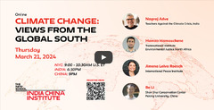 Climate Change: Views from the Global South - India China Institute