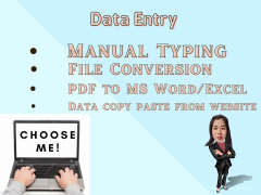 Convert pdf to word, pdf to excel, copy paste and data entry by ...