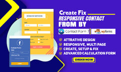 Create contact form, fix, wordpress, wix, popup, contact form 7 ...