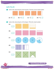 Max Maths, Year 5, Try it, Improper fractions and mixed numbers ...