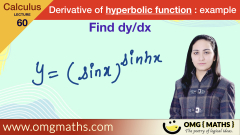 Derivatives of Hyperbolic and inverse hyperbolic functions | OMG { Maths }