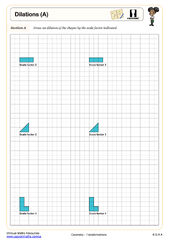 Geometry Worksheet -- Dilations Using Center (0, 0) - Worksheets Library