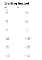 Simplifying Radical Expressions Worksheet Answers Imsyaf